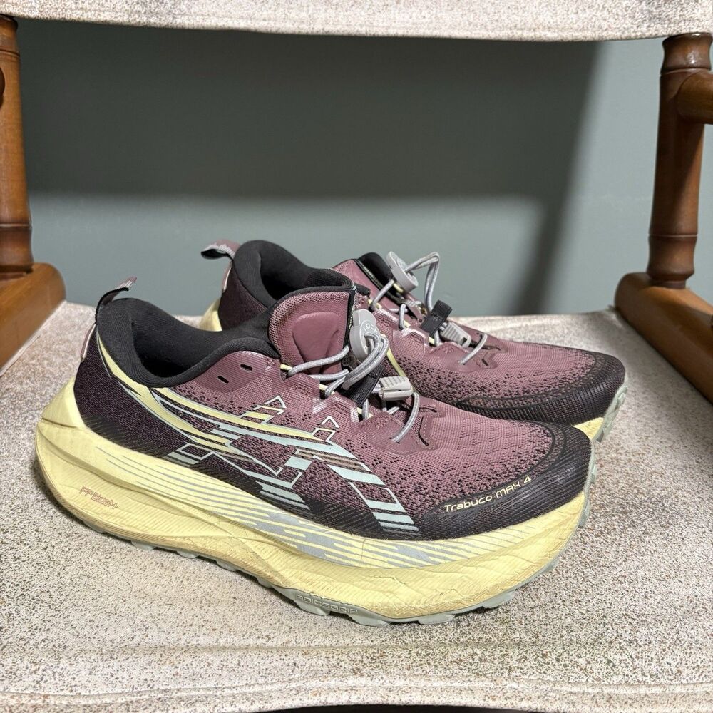 Asics Trabuco Max 4 Purple Oxide Cold Moss Size 9.5